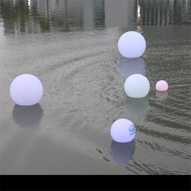 RGB color change solar glow balls led floating pool decorations balls of light for pool