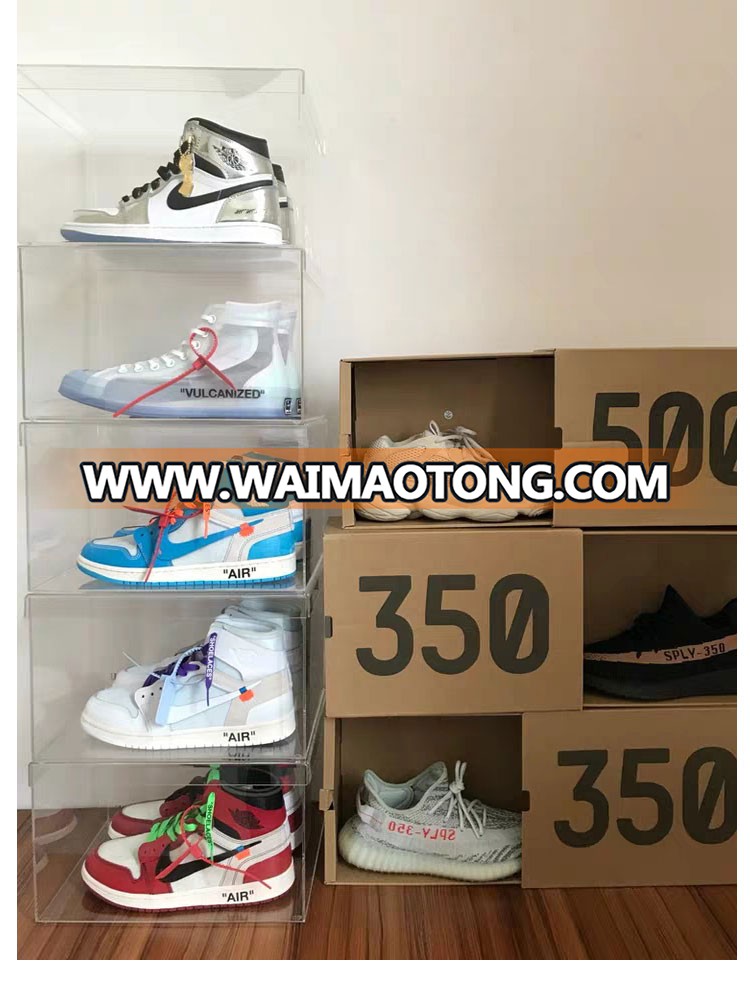 Factory directly Nike shoes acrylic clear shoe box