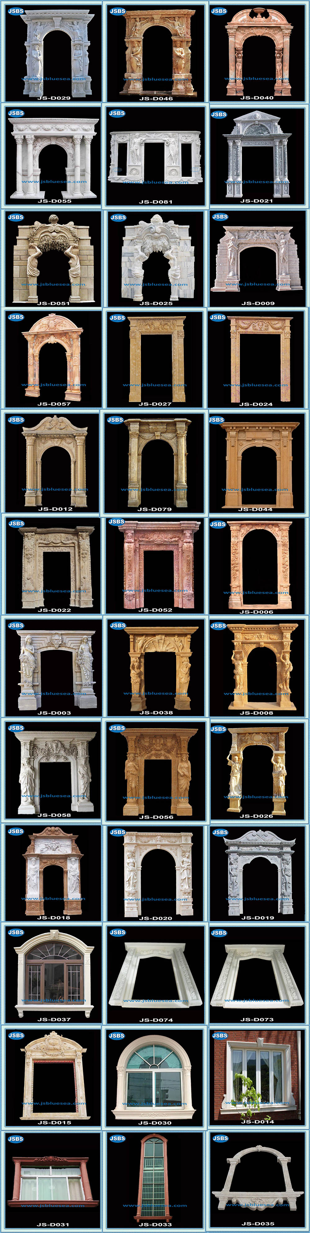 cheap antique decorative marble window frame design