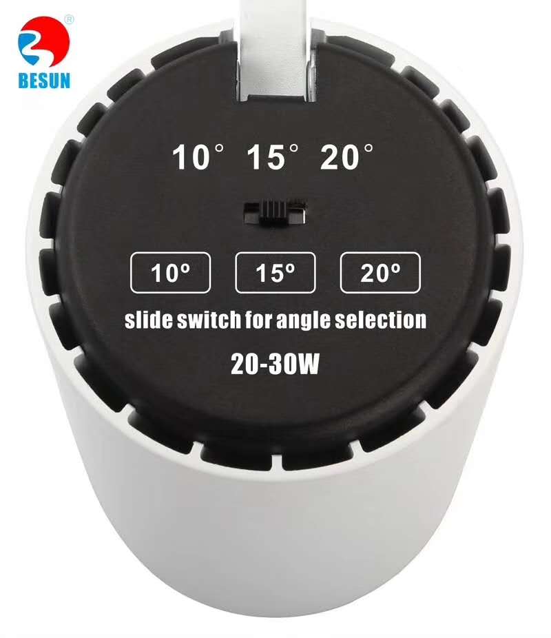 Mini elegant LED TRACK LIGHT with DIP switch to adjust color temperature