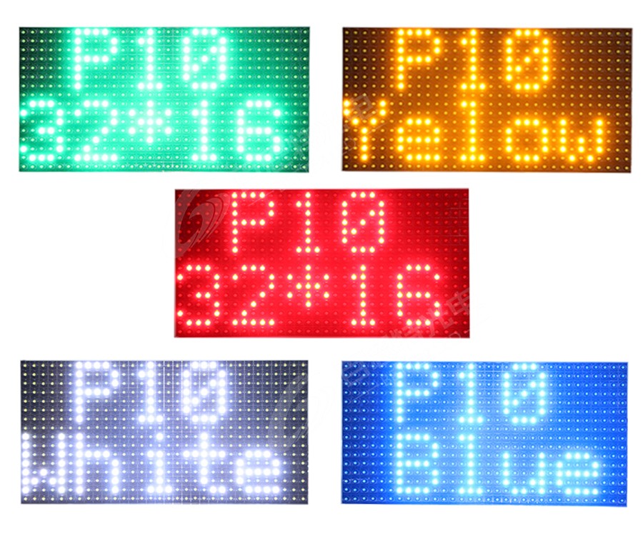 P10 Single Color Led Programmable Scrolling Display Message Sign Board