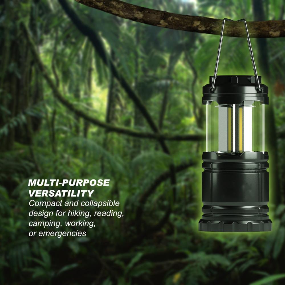 NHKJ Amazon Hot Sale Telescopic Mini Plastic Camping Lantern Waterproof Small Camping Lantern