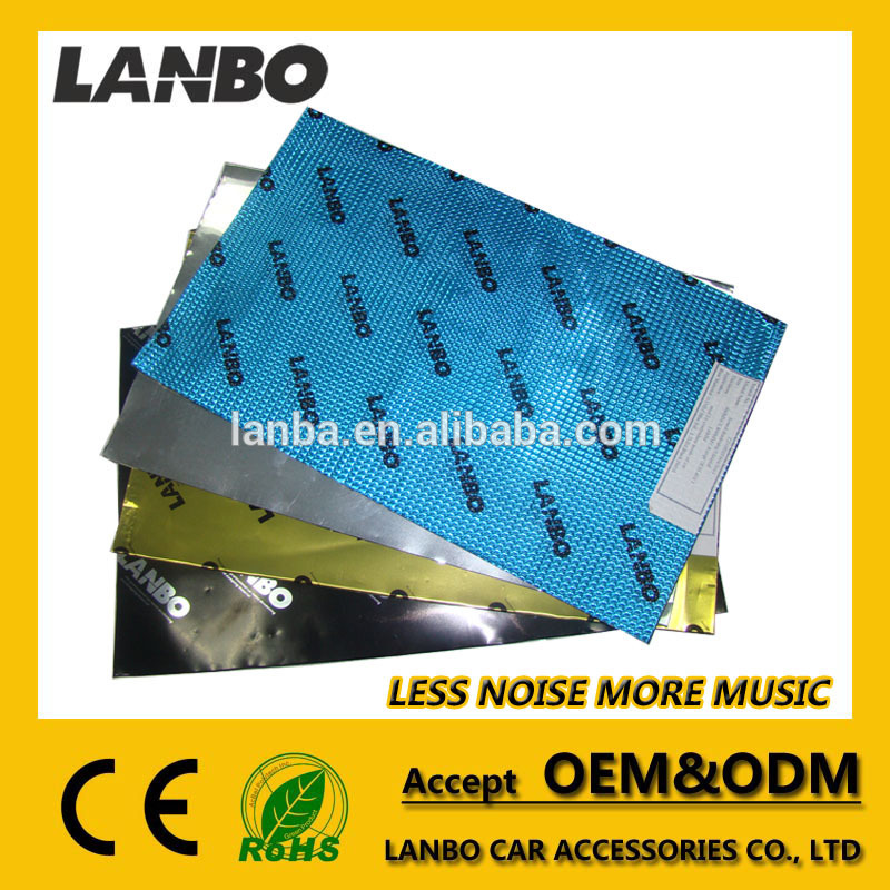 Hot selling lanbo car accessories reduce noise alu-butyl car sound deadening