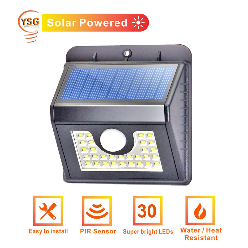 High Intensity PIR Movement Detector Solar Powered Flood Light With Motion Sensor