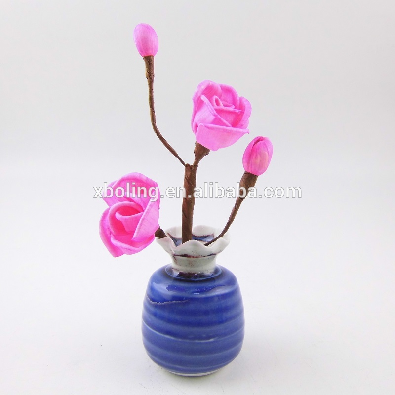 Manufacturer porcelain flower vase green diffuser bottle