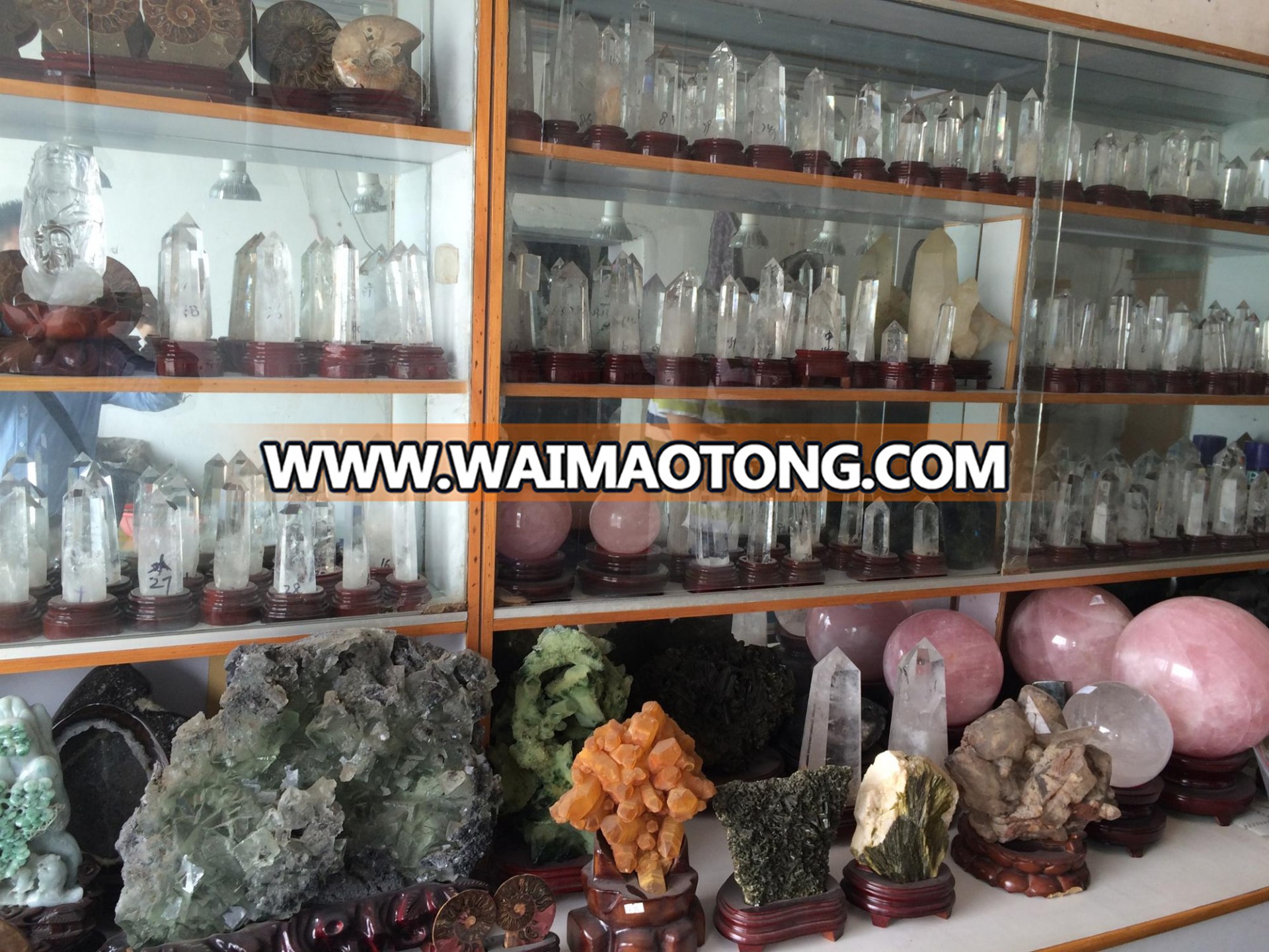 Zhongshan natural rock quartal crystal for chandelier table lamp decoration