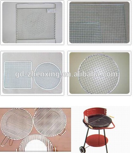 304 Stainless steel 40*60mm square baking wire mesh for barbecue factory direct sale