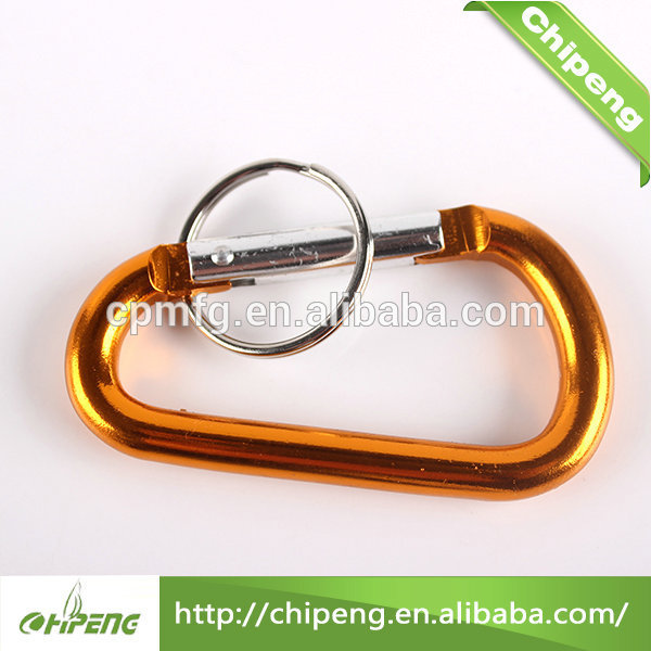 manufacturer wholesale cheap aluminum carabiner keychains