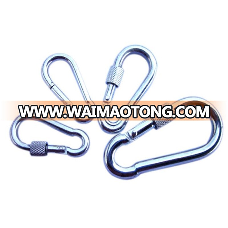 HXY High Quality 304/316 Stainless Steel Carabiner Spring Snap Hooks For Industry