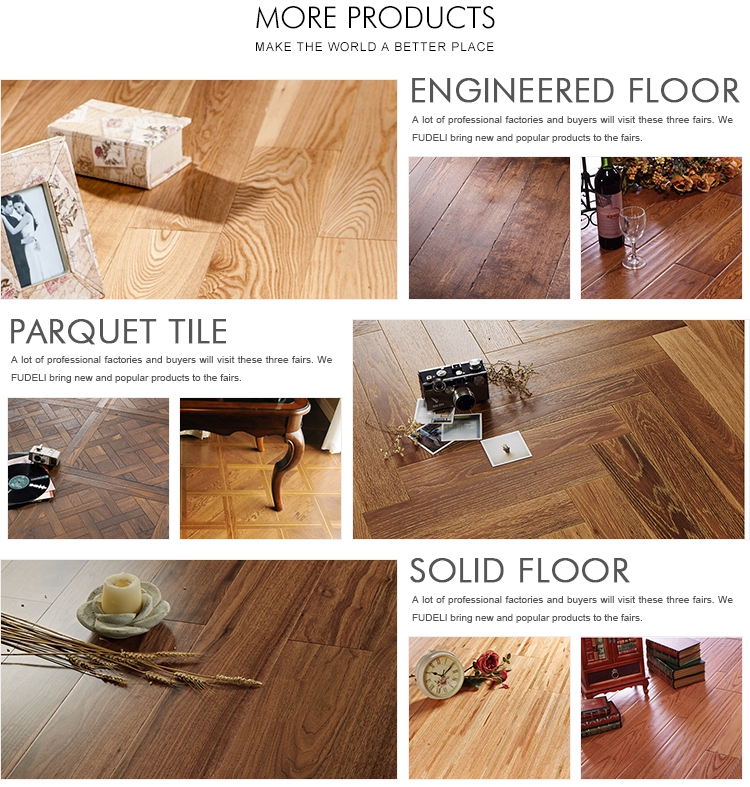 Deep Smoked Popular-Reactive Stain Engineered Wood Flooring