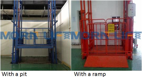 Hydraulic Good lift Size 2m x 2m Height to Raise 3 to 4 Meters Maximum Capacity 1T to 2T