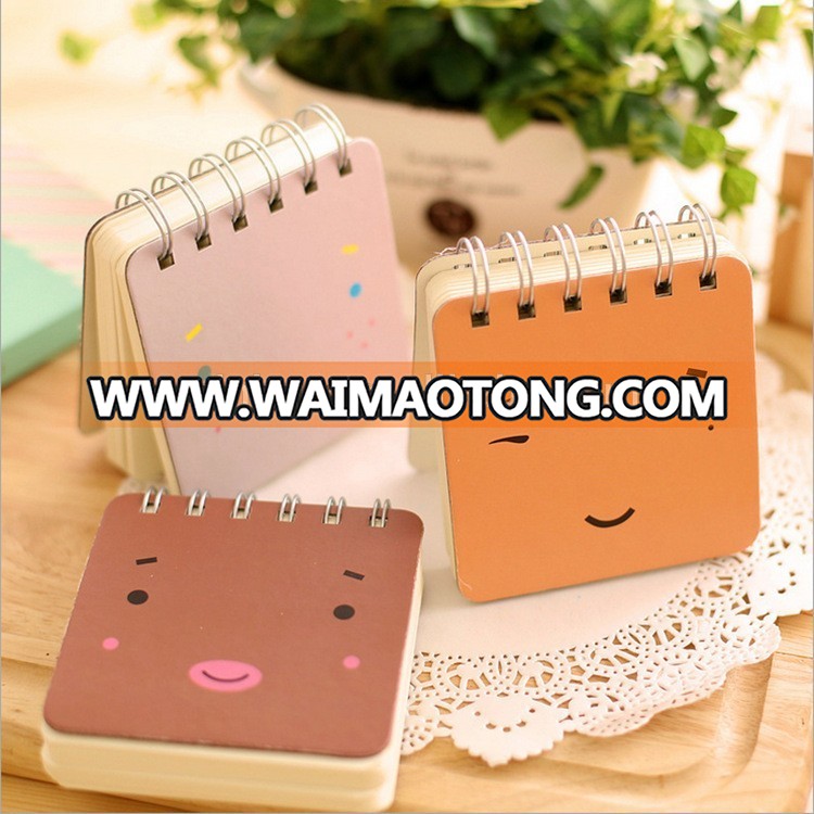 12.5*9cm Customized printing lovely cute notebook for writting