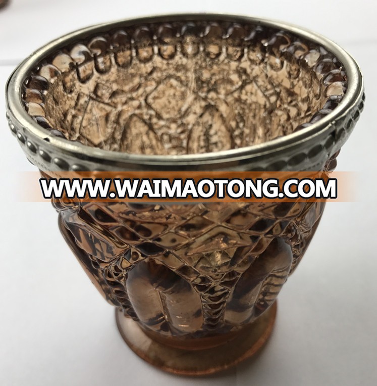 Chinese manufacturing classic glass tea light holder for wedding favors