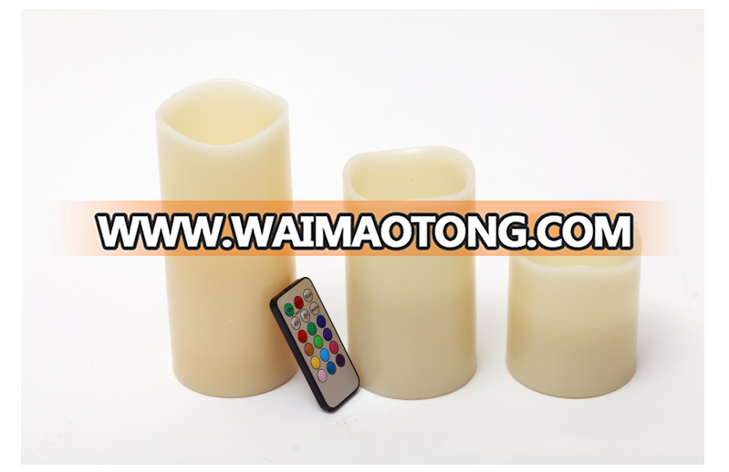 real wax color changing LED electric candle