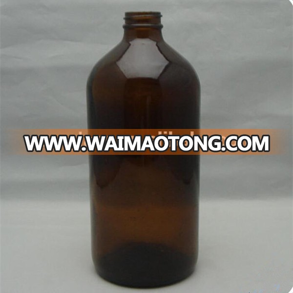 16oz 500ml amber boston bottle with bakelite cap