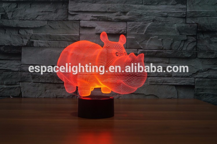 3d led night lamp D0001 color changing led lights