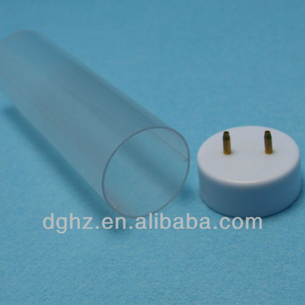 high light transmittance T8 plastic tube shell in China