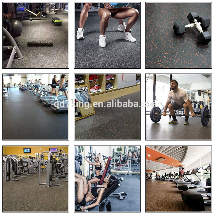 Qingdao 7king good quality but cheap price gym / kindergarten / bath rubber floor mat by china industrial direct supply