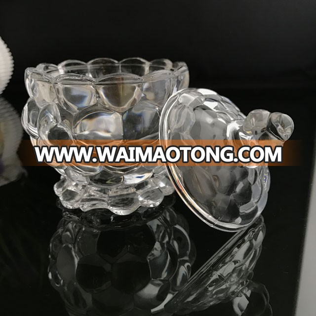 small candy case crystal candy glass jar