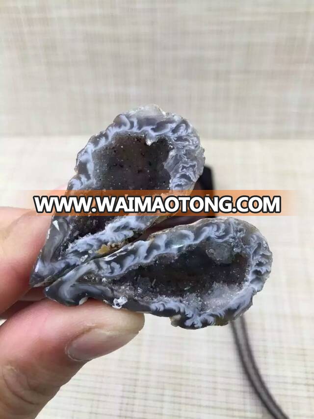 Hot sale Nature fantastic twins amethyst Agate Treasure Basin