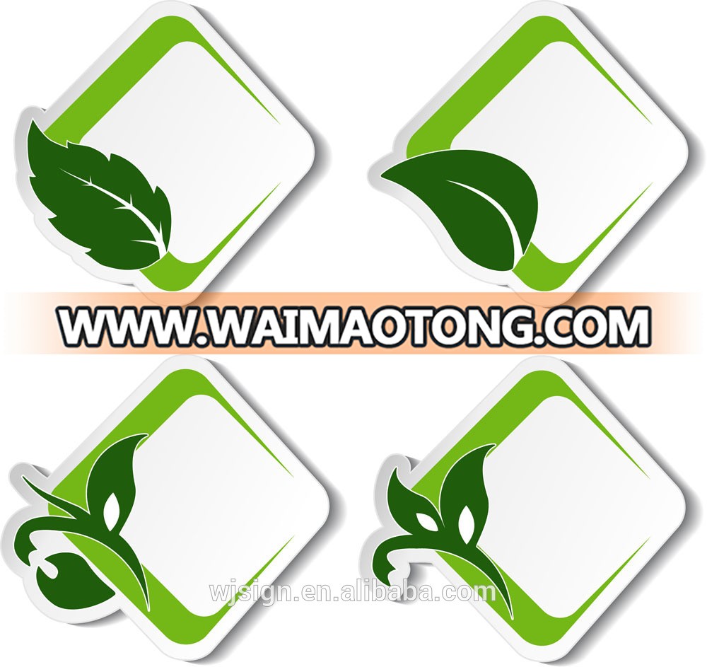 Top Quality OEM Logo Printing Cute Self-adhesive Customized Glass Bottle Stickers