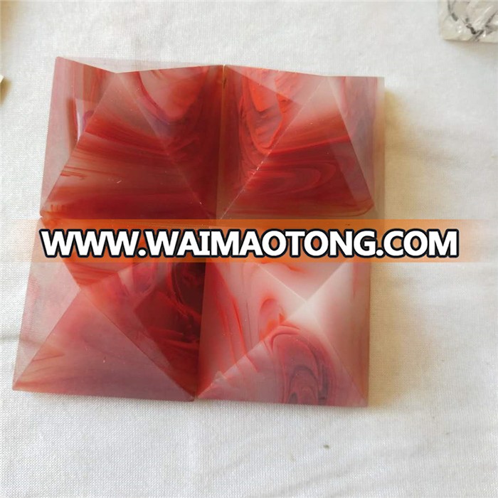 Natural red agate Pyramid