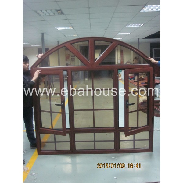 aluminum casement window with arch window design CE SONCAP arch decorations fenetre battante menuiserie alu