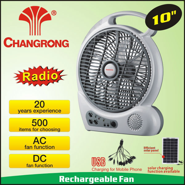 mini fm radio rechargeable battery operated fan with light portable rechargeable fan