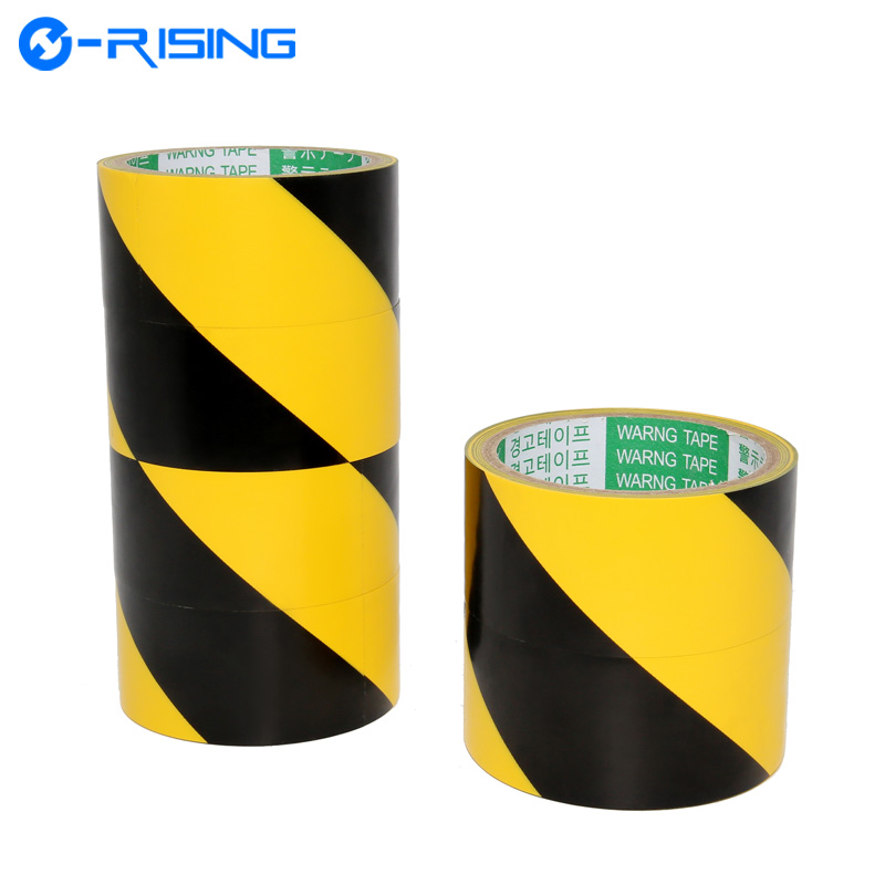 2019 Factory Safety Warning  Adhesive Caution Tape Applicator PVC Black Yellow Marking Floor Tape