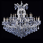 9 Heads 3 or 4 layers modern big ceiling crystal rectangular chandeliers