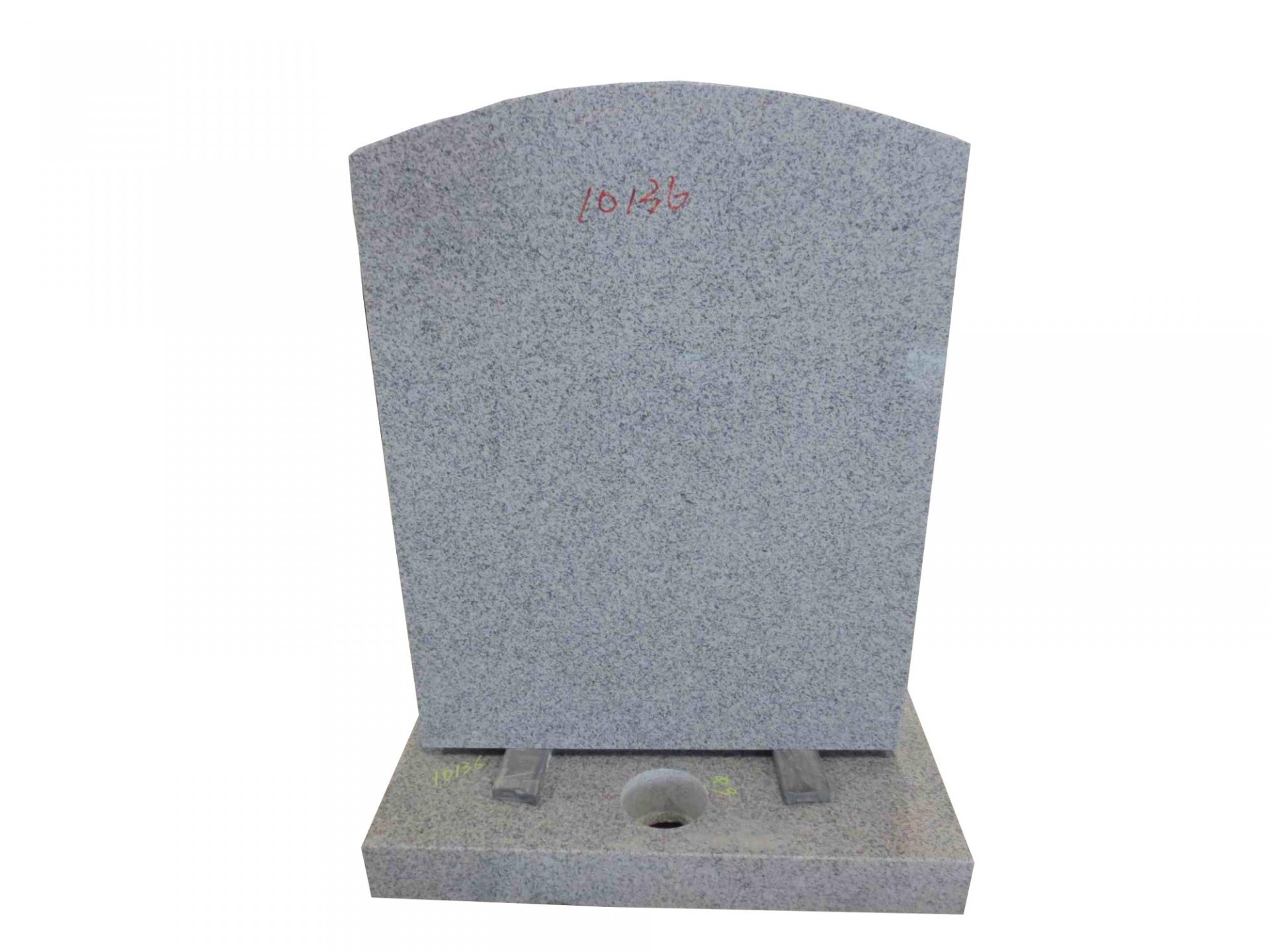 Cheapest Cemetery usage grey granite upright design  Chinese style tombstone