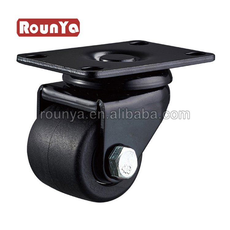 2" low height heavy duty glass filled nylon caster wheels