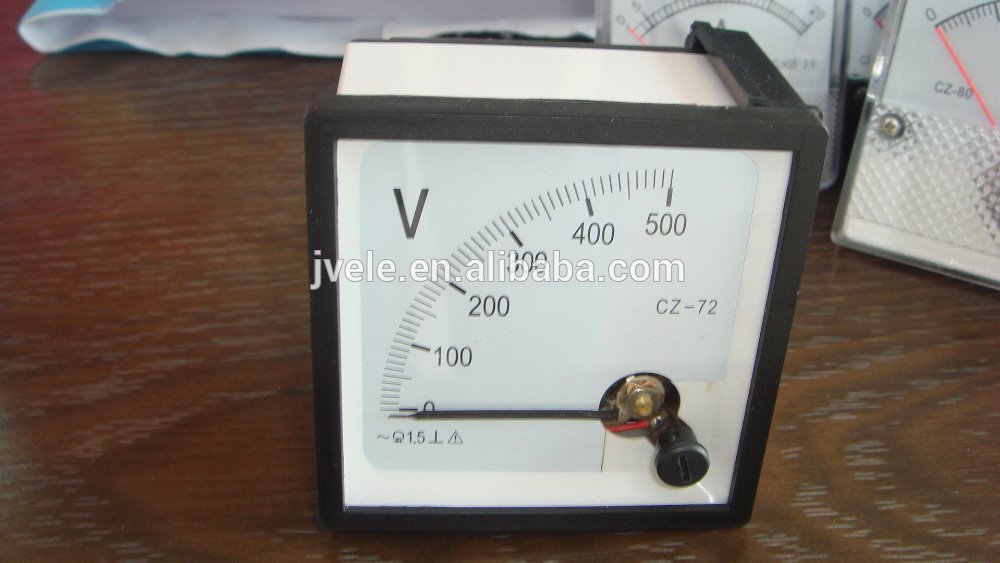 China supplier DC Volt Meter DC Voltmeter 72x72mm 96x96mm Analog DC Panel Meter