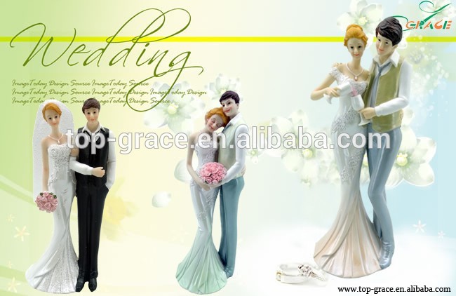 2016 polyresin wedding figurine cake topper safe for food wedding gifts wedding party supplies