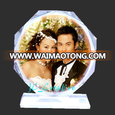 new design Rotating crystal photo frame