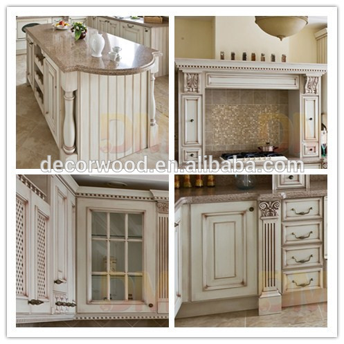 Top quality kitchen cabinets with detail solid wooden kitchen cabinet