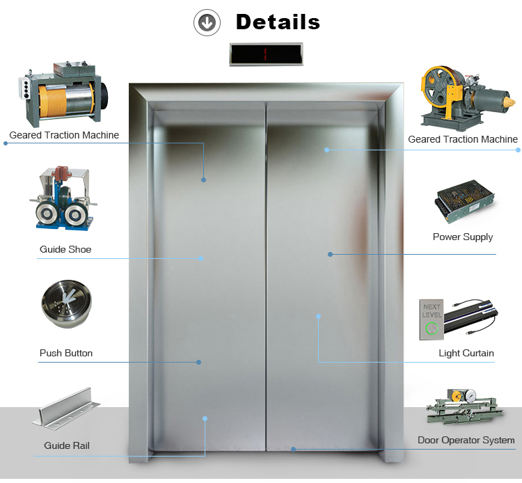 2018 door panel best high quality safety elevator door panel for sale