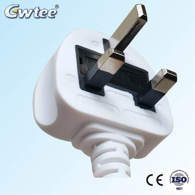 BS 3-Pin Plug CE Approved Fused Extension Cord PLUG