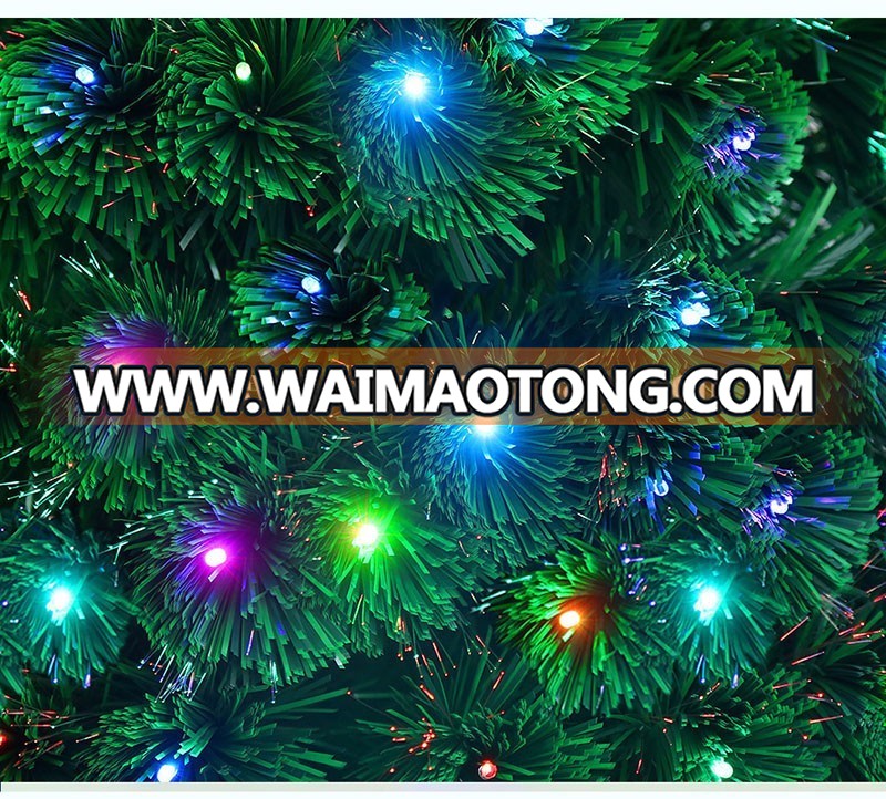 Christmas decoration artificial pvc fiber optic christmas tree with 60cm 90cm 120cm