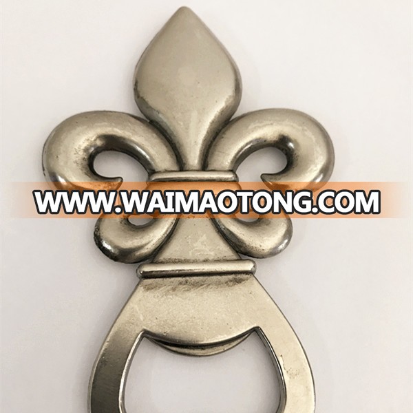 New Style Fleur-de-lis Cast Iron Zinc Alloy Bottle Opener