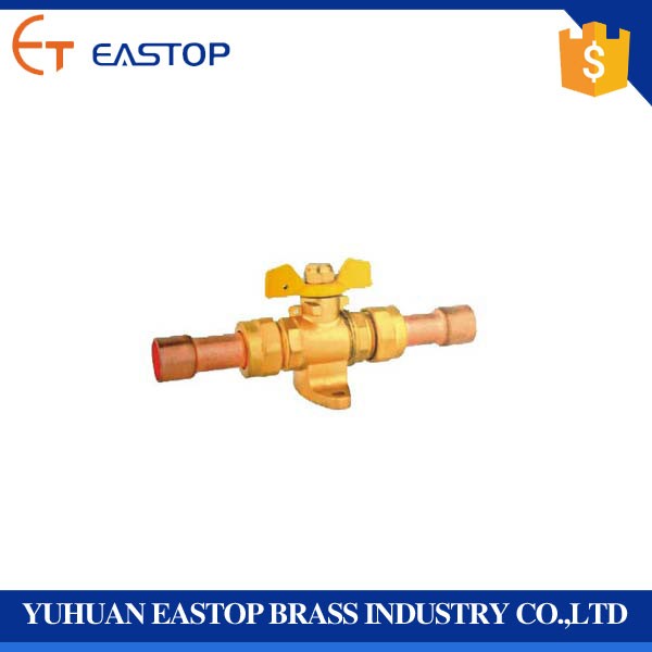 Full Port Female DN8 Brass Ball Valves With Butterfly Handle