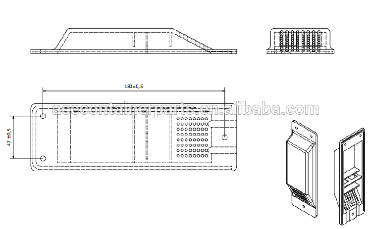 ISO Shipping Container Vent Cover ABS Ventilation Cover for Sale