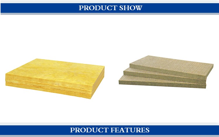 High Temperature Construction Material Fireproof Insulation Rock Wool Batt Rockwool Board