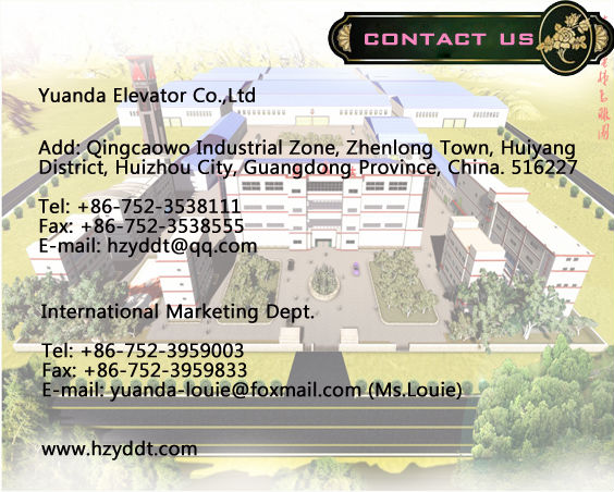 Yuanda warehouse cargo lift