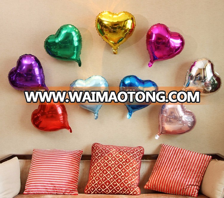 18" heart shape foil helium wedding party festival decoration balloons