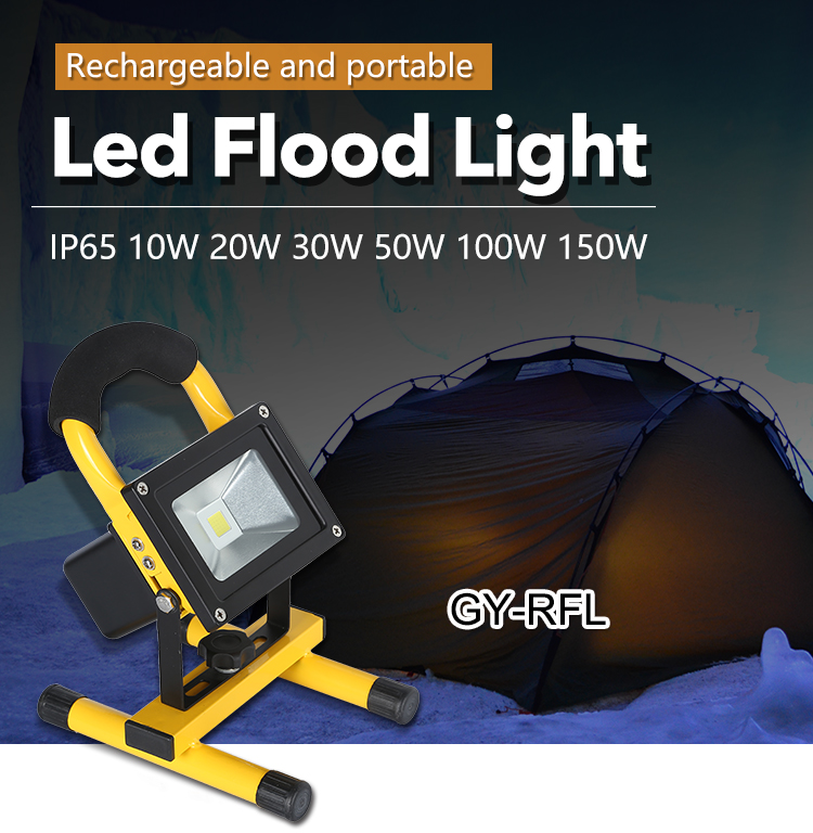 High efficiency IP65 outdoor decorative dimmable 30w 50w 100w led flood light