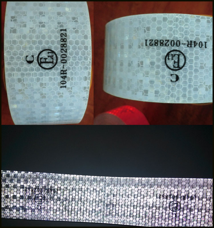 Conspicuous Vehicle Reflective Tape With ECE104 Mark