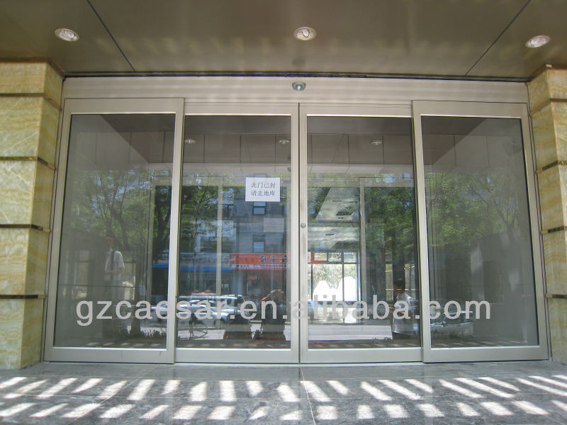 China Supplier Caesar  UK standard  Cafe Shopping Mall  Durable Automatic  Sliding Glasses  doors  price list