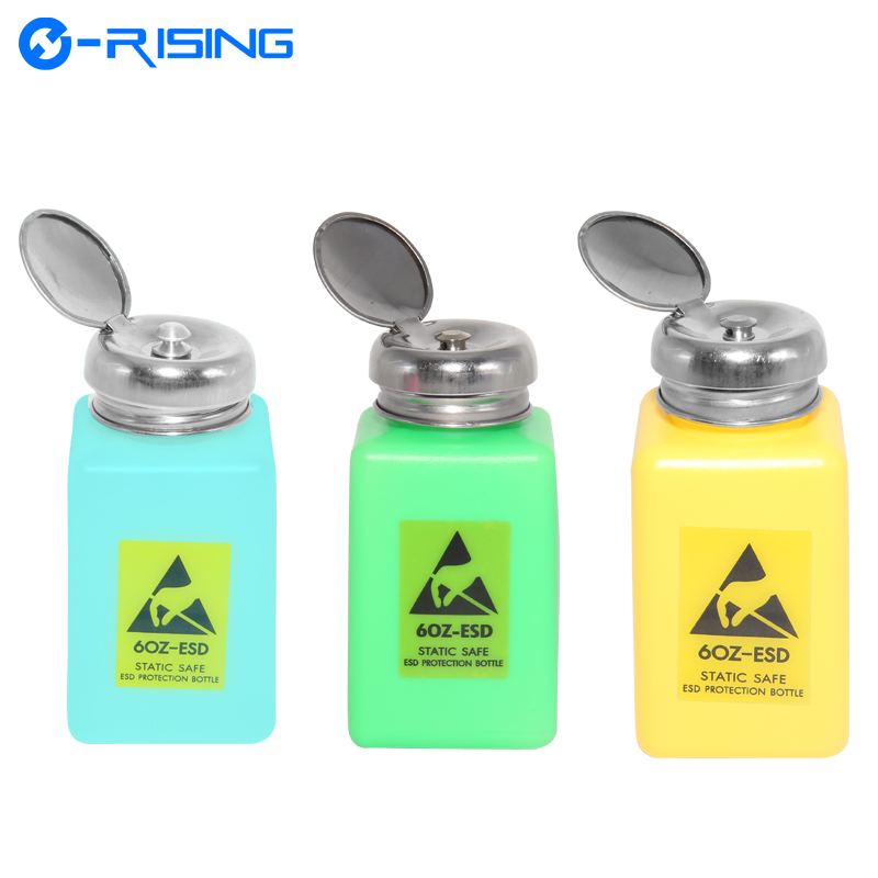 Customized High Quality 6OZ Antistatic Alcohol Dispenser ESD Alcohol Bottles