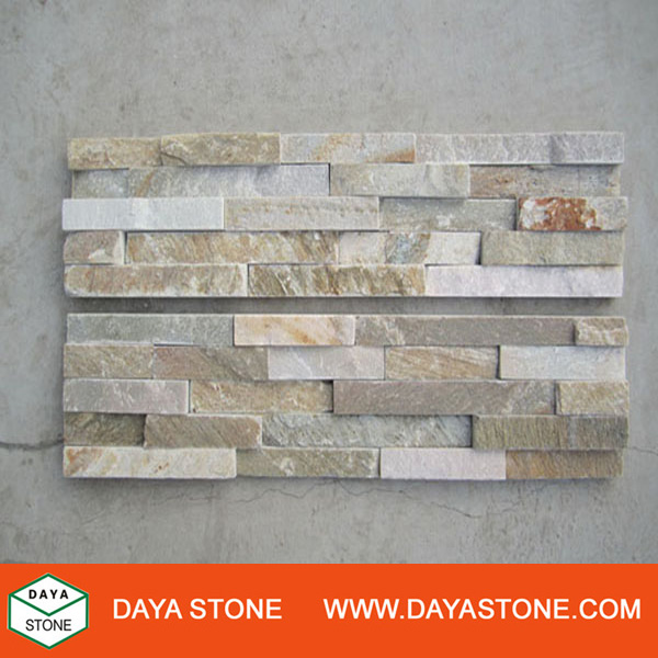 Stacked stone wall cladding